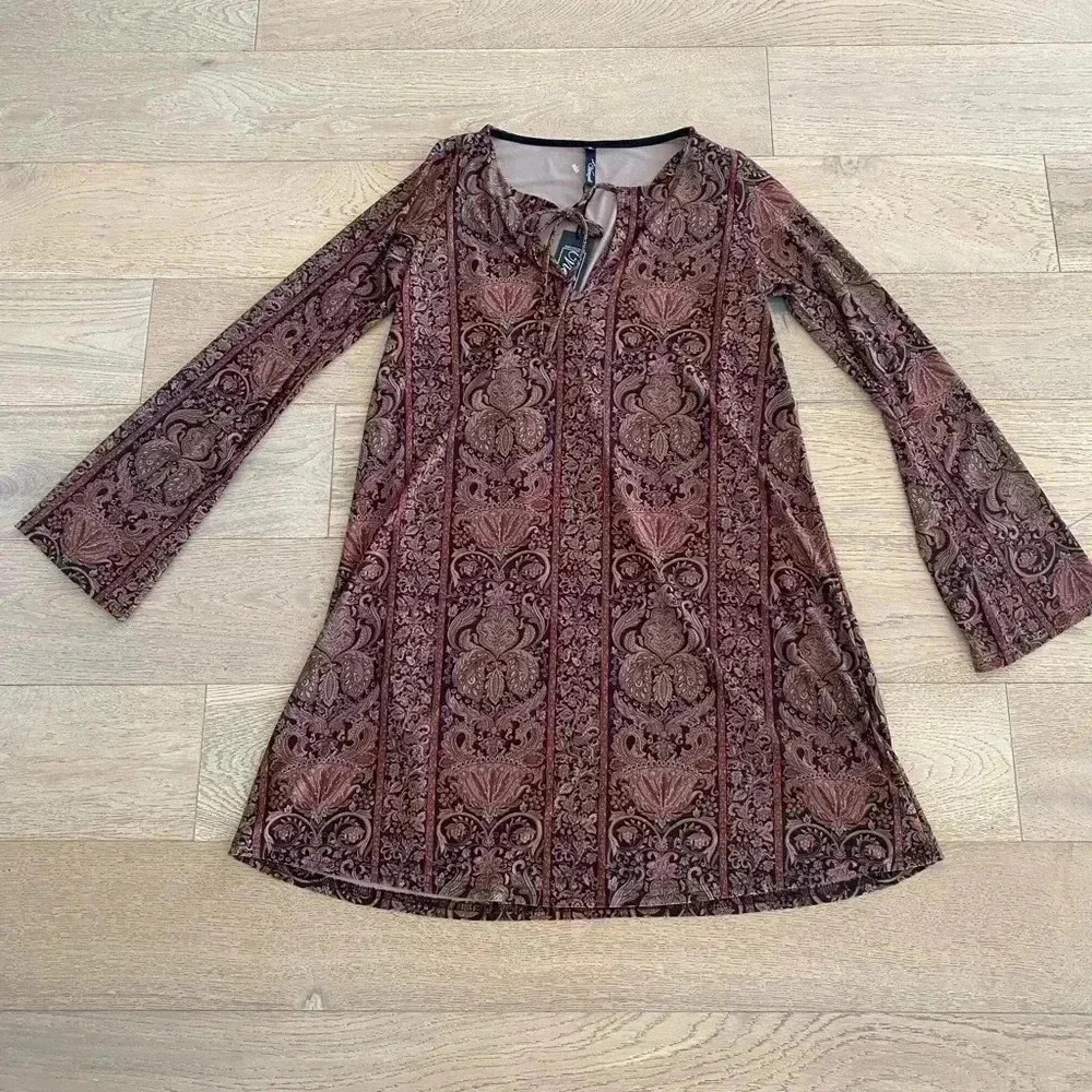 Deborah VieReck Sheckel Rust Arnie Dress Small $158